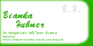 bianka hubner business card